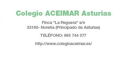 Colegio Aceimar Asturias: Datos de contacto